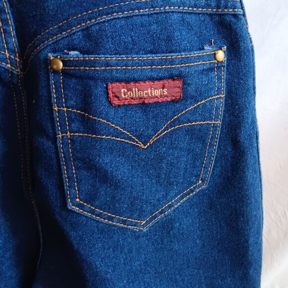 MOM JEANS 27x28 sz 12 Avg True Vtg 80s DISCO POCKET HIGH WAIST DENIM - Picture 6 of 7